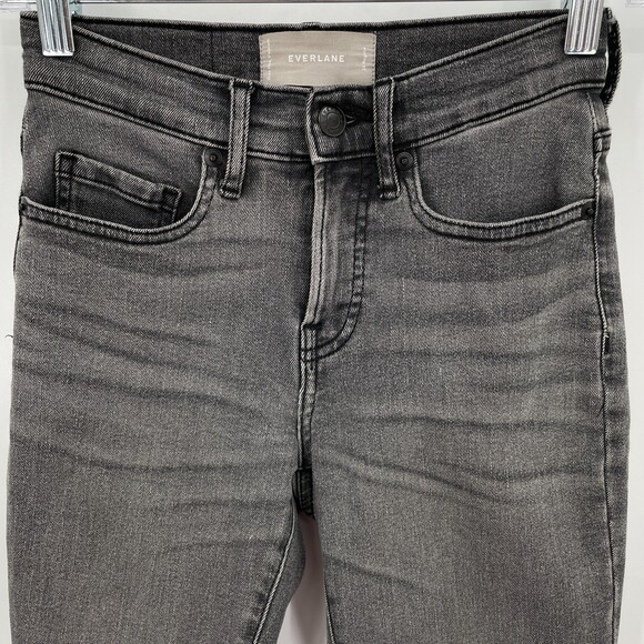 EVERLANE Gray Skinny Stretch Jeans Size 24 - Picture 2 of 7